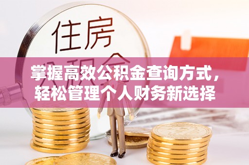 左云掌握高效公积金查询方式，轻松管理个人财务新选择