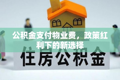 左云公积金支付物业费，政策红利下的新选择