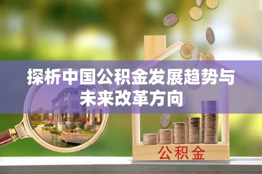 左云探析中国公积金发展趋势与未来改革方向