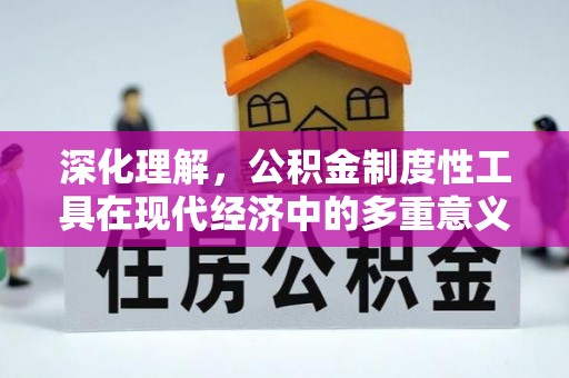 左云深化理解，公积金制度性工具在现代经济中的多重意义