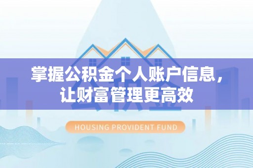 左云掌握公积金个人账户信息，让财富管理更高效