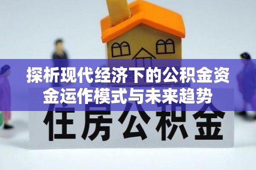 左云探析现代经济下的公积金资金运作模式与未来趋势