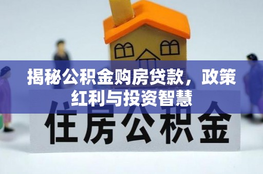 左云揭秘公积金购房贷款，政策红利与投资智慧